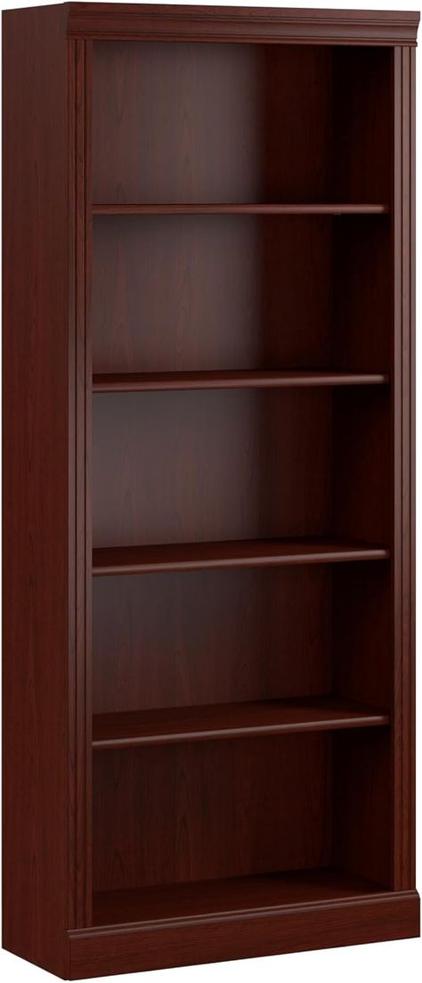 Amazon.com: kathy ireland Home by Bush Furniture Bennington 5 Shelf Bookcase, Harvest Cherry (WC65515-03)