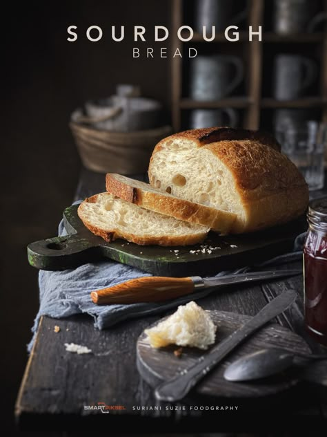 Bread Photography Food Photo, Sourdough Photography, Bread Photography, Rustic Food Photography, Baking Photography, Moody Food Photography, Dark Food Photography, Dessert Photography, Food Photography Tips