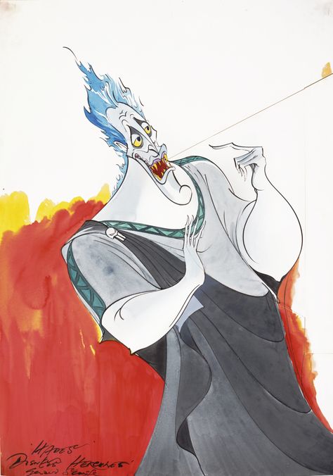 Gerald Scarfe "HADES" Gerald Scarfe, Hercules Disney, Disney Art Drawings, Disney Concept Art, Cartoon Sketches, Gorillaz, Character Design References, Character Designs, Caricatures