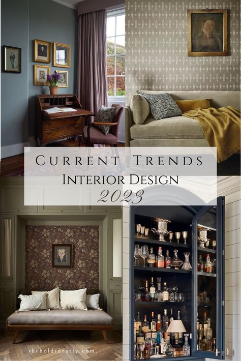 Here are my thoughts about the 2023 Interior Design Trends that you should : Enjoy, DIY or Avoid! Let's see what's new & upcoming! British Style Kitchen Interior Design, 2023 Design Trends Home Decor, Home Decor Trend 2023, 2023 Interior Colour Trends, Current Home Decorating Trends 2023, Trending Fireplaces 2023, 2023 Wall Texture Trends, Design 2023 Interior, Bedroom Inspirations 2023