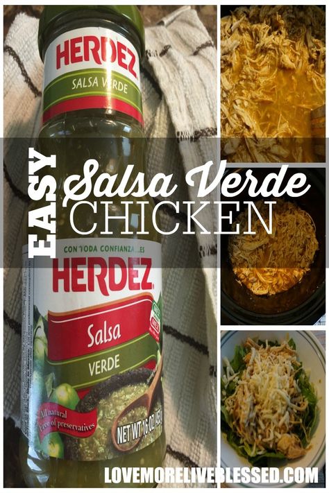 An easy recipe for Salsa Verde Chicken to help you celebrate #diadelnino Shredded Chicken Salsa Verde, Chicken Posole Verde Crockpot, Herdez Salsa Verde Recipes, Green Salsa Chicken Crockpot, Recipe For Salsa, Salsa Verde Chicken Crockpot, Chicken Pozole Recipe, Cleaning Eating, Traditional Day