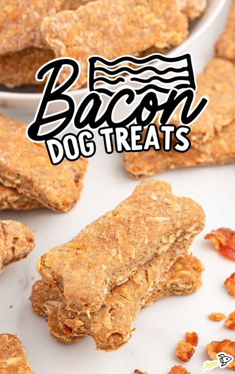 Bacon Dog Treats - Spaceships and Laser Beams Dog Treats With Bacon Grease, Bacon Dog Treats Recipes, Dog Treats With Peanut Butter, Dog Treats Homemade Peanut Butter, Treats With Peanut Butter, Peanut Butter Dog Biscuits, Bacon Dog Treats, Pet Recipes, Treat Business