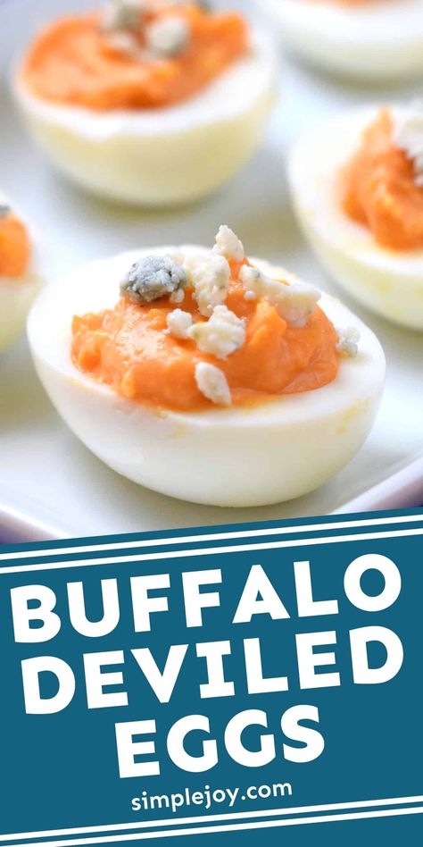 These Buffalo Deviled Eggs are the real deal! They are a crazy good twist on traditional Deviled Eggs Recipe. Try not to eat the whole batch yourself Crazy Deviled Eggs, No Mustard Deviled Eggs, Deviled Eggs Buffalo, Buffalo Chicken Cups, Buffalo Deviled Eggs, Deviled Eggs With Dry Mustard, Deviled Eggs With Farm Fresh Eggs, Deviled Eggs Southern Living, Ice Cream Sundae Party