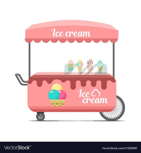 Street Food Cart, Candy Pizza, Ice Cream Car, Pizza Hot, Just Add Magic, Candy Birthday Cakes, Ice Cream Stand, Pink Ice Cream, Workbench Plans Diy