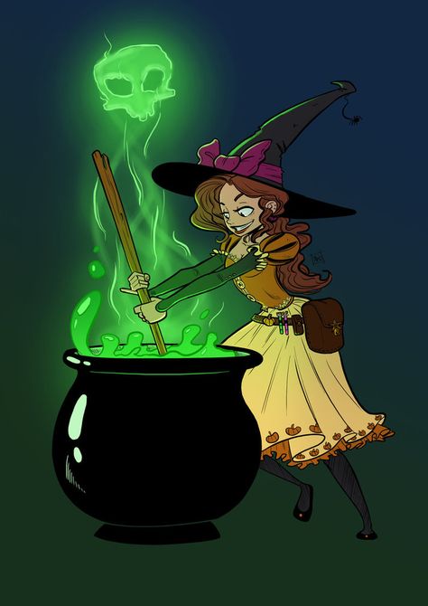 Witches Brew Drawing, European Mythology, People Energy, Magician Art, Cartoon Witch, Witch Drawing, Witch Pictures, Pagan Art, Witch's Brew