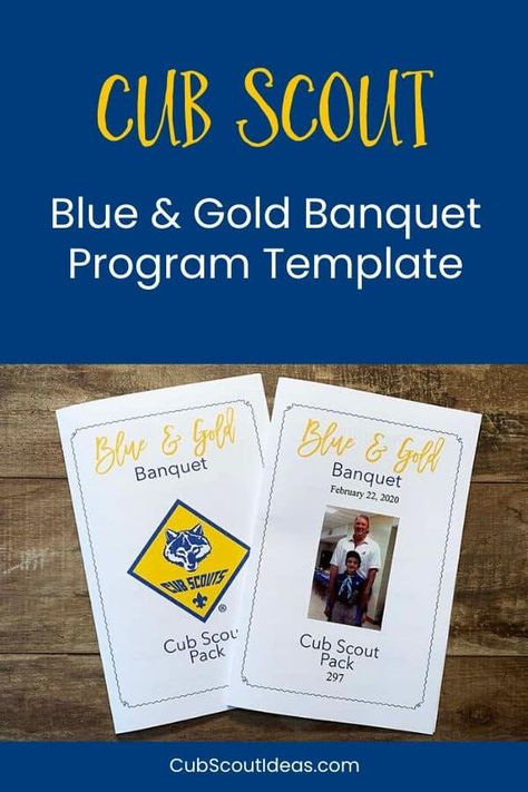 Cub Scout Blue And Gold Centerpieces, Banquet Program, Arrow Of Light Ceremony, Blue And Gold Banquet, Christmas Powerpoint Template, Cub Scout Crafts, Cub Scout Activities, Arrow Of Lights, Wood Badge