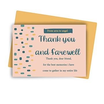 teman,pamitan,kartu,salam,vektor,seni,rancangan Farewell Cards, Best Memories, Dear Friend, Card Template, Greeting Card, Greeting Cards, Quick Saves