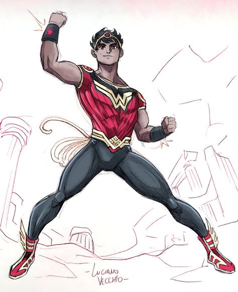 Wonder Boy sketch by LucianoVecchio.deviantart.com on @DeviantArt Wonder Man Costume, Super Skrull, Wild Wonder, To The Wonder, Boys Artwork, Boy Sketch, Wonder Man, Dc Comics Heroes, Wonder Boys