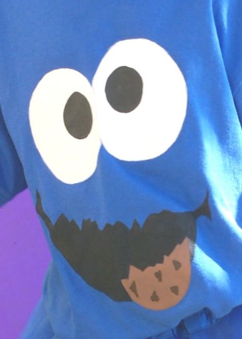 Cookie Monster Halloween, Cookie Monster Halloween Costume, Monster Cookies Halloween, Cookie Monster Shirt, Creeper Costume, Easy Diy Halloween Costumes, Cookie Monster Costume, Monster Costume, Owl Costume