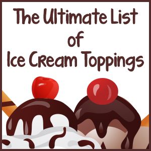 Ice Cream Toppings List, I’ve Cream Toppings, Ice Cream Bar Toppings List, Ice Cream Serving Ideas, Ice Cream Table Ideas, Ice Cream Bar Toppings, Ice Cream Sundae Toppings, Toppings For Ice Cream, Ice Cream Sundaes Toppings