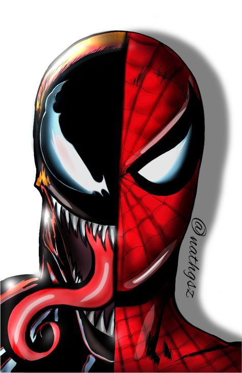 Spiderman Drawing Easy, Pencil Sketches Of Faces, Half Face Drawing, Drawing Spiderman, Draw Spider, Superhero Printables, Spiderman Painting, Marvel Canvas, Venom Spiderman