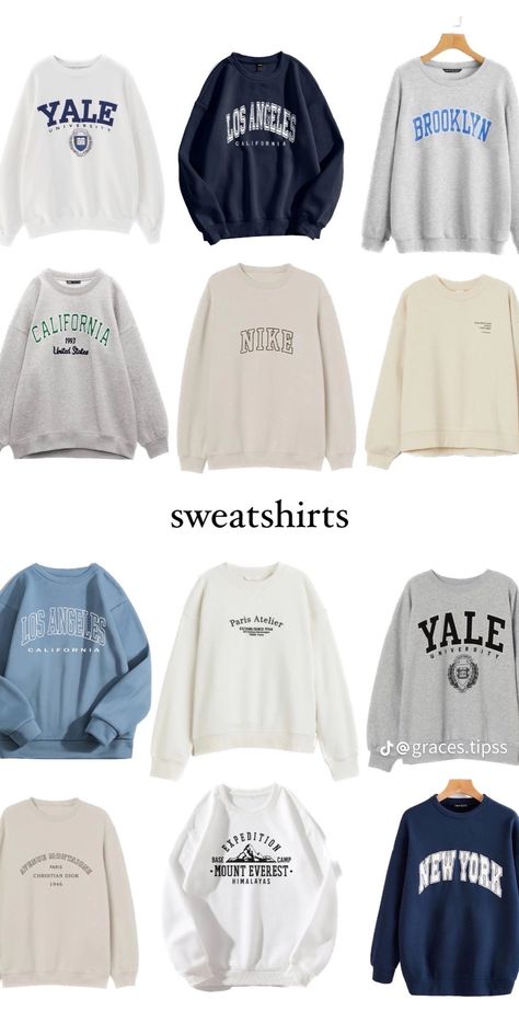 Sweatshirt Collection, Looks Pinterest, Casual Preppy Outfits, School Accessories, Trendy Outfits For Teens, Everyday Fashion Outfits, Cute Lazy Day Outfits, Casual Day Outfits, Quick Outfits