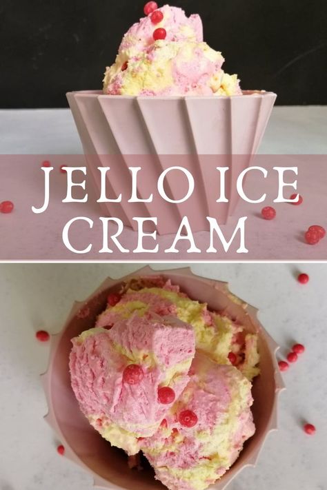 Jello Pudding Ice Cream Recipes, Ice Cream Jello Recipes, Jello Ice Cream Recipes, Cool Whip Ice Cream Recipe, Cool Whip Ice Cream, Ice Cream Jello, Jello Ice Cream, Jello Pudding Desserts, Work Desserts