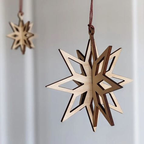 Dive into crafting unique holiday art with deer vector designs! Explore layered art and scene art ideas perfect for adding charm to your seasonal decor this year. Wood Star Ornaments, Laser Cut Christmas Ornaments, Cut Crafts, Deer Vector, Star Ornaments, Laser Ideas, Layered Art, Wood Stars, Heirloom Gifts