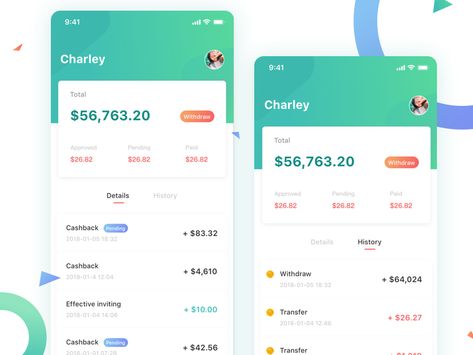 Cashback by Charley Cashback App, Mobile App Design Inspiration, Digital Currency, App Design Inspiration, Mobile Shop, Ui Design Inspiration, Loyalty Program, Rewards Program, Mobile App Design