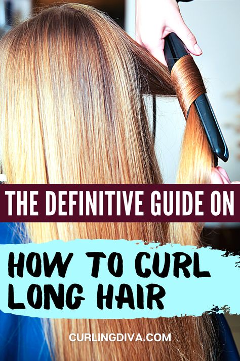 A full head of beautiful curls can look stunning at any length. When you have naturally long straight hair, however, recreating such a look can feel daunting. But never fear, we have created the ultimate guide explaining how to curl long hair. Whether you long for heatless, overnight curls or quick, effortless waves before work, let us talk you through how! Read on to Learn how to prep long hair before curling, how to curl long hair with a curling iron vs wand and how to use a flat iron.. Heatless Overnight Curls, Curl Long Hair, Large Barrel Curling Iron, Quick Curls, Effortless Waves, Curling Hair, Overnight Curls, Hair Curling Tips, Curls For Long Hair