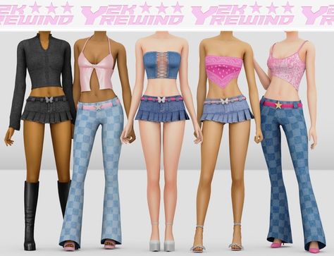 [B0T0XBRAT] Y2K Rewind | Patreon Sims 4 Expansions, Sims 4 Cc Folder, 2000s Clothes, Free Sims, Sims 4 House Design, Sims 4 Collections, Sims 4 Mods Clothes, Y2k Clothes, Sims 4 Build