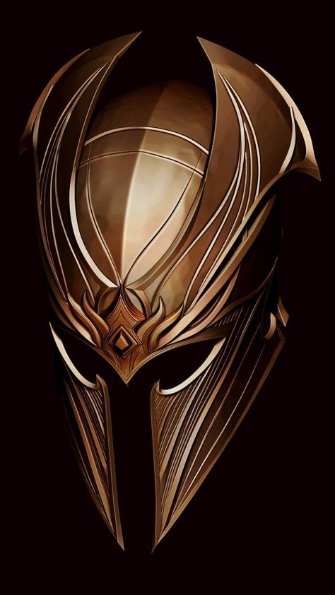 Fantasy Helmet Design Art, Fantasy Armor Helmet, Fantasy Helmet Art, Fantasy Helmet Design, Fantasy Mask Design, Helmet Fantasy, Fantasy Helmet, Armour Reference, Armor Mask