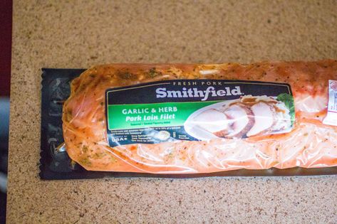 Super Easy Dinner Idea: Garlic and Herb Pork Loin Filet Lemon Pepper Pork Loin Crockpot, Garlic Herb Pork Tenderloin Crockpot, Roasted Garlic And Herb Pork Loin Filet, Lemon Garlic Pork Loin Crockpot, Pork Loin Oven Cook Time, Air Fryer Pork Loin Filet Recipes, Pork Loin Filet Crock Pot Recipes, Seasoned Pork Loin In Crock Pot, Lemon Pepper Pork Loin