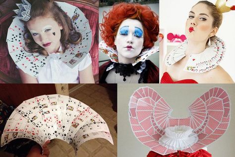 idées costume reine de cœur enfants et adultes #costume Halloween Alice In Wonderland, Card Costume, Heart Costume, Queen Of Hearts Costume, Collars Diy, Alice In Wonderland Costume, Diy Kostüm, Book Week Costume, Wonderland Costumes