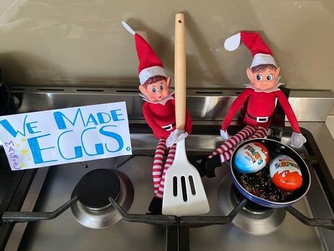 Elf Ideas Easy, Bad Elf, Elf Magic, Awesome Elf On The Shelf Ideas, Elf Activities, Xmas Elf, Elf Antics, Elf Fun, Elf On The Shelf Ideas