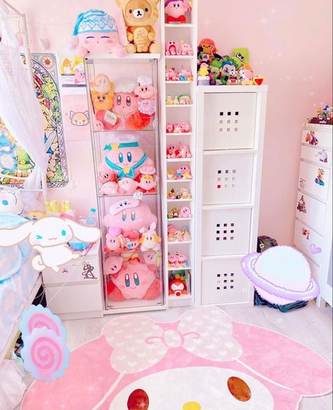 Credit to nintendo.grl Jjk X Reader, Kawaii Room Aesthetic, Nintendo Grl, Nintendo Room, Anime Bedroom Ideas, Kawaii Room Ideas, House Bedroom Ideas, Lumbar Support Pillow, Kawaii Bedroom