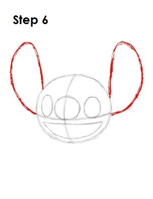 Draw Stitch Step 6 Step By Step Drawing Stitch, How To Draw Lilo And Stitch Step By Step, Step By Step Drawing Disney Characters, How To Draw Stitch Step By Step Easy, Stitch Disney Drawing Easy, Stitch Drawing Easy Step By Step, How To Draw Stitch Step By Step, Lilo And Stitch Drawing Easy, Easy Disney Drawings Step By Step