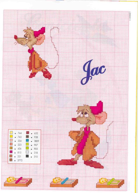 Raton Cenicienta Cinderella Cross Stitch, Cross Stitch Patterns Free Disney, Cross Stitch Fairy, Stitch Character, Disney Cross Stitch Patterns, Cross Stitch For Kids, Stitch Cartoon, Cross Stitch Needles, Disney Cross Stitch