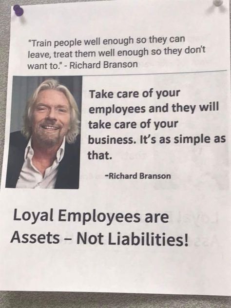 If you want a successful company, you need to treat your employees like family. They are your company. Favouritism In The Workplace Quotes, Richard Branson Quotes, Employee Quotes, Motivate Employees, Workplace Quotes, Favourite Quote, Job Info, Nurse Stuff, Employee Recognition