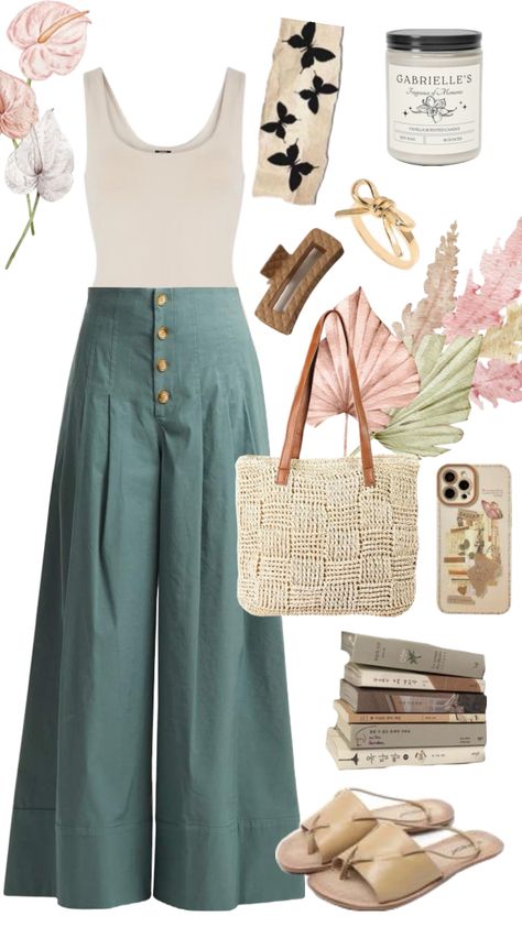 Coastal Grandma Outfit Inspiration Grandma Outfit Aesthetic, Grandma Outfit, Grandma Clothes, Outfit For Church, Outfit Inspo Spring, Summertime Outfits, Boho Summer Outfits, Mum Fashion, Coastal Grandma