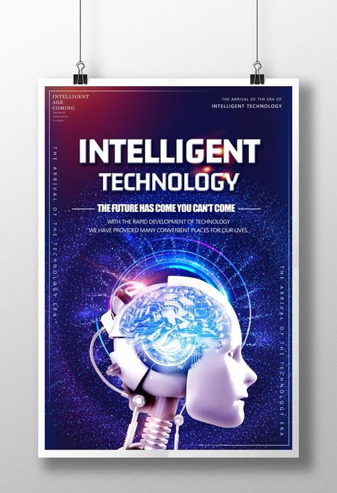 Creative Robot Artificial Intelligence Poster#pikbest#Templates#Poster#Creative Award Poster, Technology Posters, Photography Movies, Water Poster, Intelligent Technology, Presentation Video, Wedding Posters, Football Poster, Typographic Design