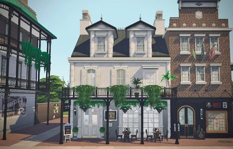 New Orleans House Plans, The Sims 4 Lots, Sims 4 House Building, Sims 4 House Plans, Suburban House, Sims 4 House Design, Casas The Sims 4, Sims Building, New Orleans Homes