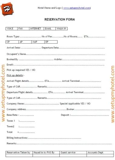 Hotel Reservation Form, Reservation Form, H Hotel, Hotel Reservation, New Photo Download, Hotel Reservations, Photo Download, Room Type, Hotel