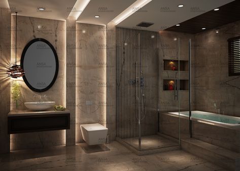 Bathroom Interior Design by Ansa interior in Delhi NCR Small Bathroom Interior Design Modern, Bathroom Interior Design Luxury Black, Interior Design Toilet, Bathroom Interior Design Luxury, Water Colouring, Toilet And Bathroom Design, Bathroom Interior Design Modern, Blue Interior Design, Small Bathroom Interior