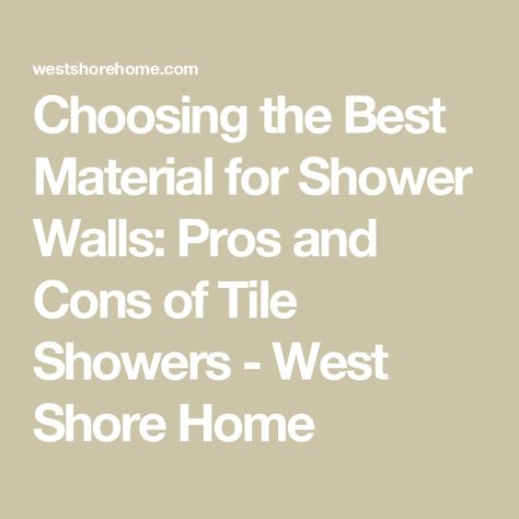 Choosing the Best Material for Shower Walls: Pros and Cons of Tile Showers - West Shore Home Best Bathroom Tiles Shower Walls, Westshore Home Showers, Best Tile For Shower Walls, Specialty Windows, Tile Showers, Bath Window, Tub To Shower Conversion, Shower Conversion, Awning Windows