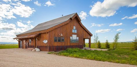 Ponderosa Country Barn Home Project BJO211 Post Beam House, Sand Creek Post And Beam, Beam House, Barn House Kits, American Barn, Barn Living, Country Barns, Wood Building, Country Barn