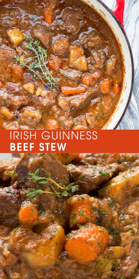 Irish Guinness Beef Stew, Guiness Stew, Guinness Stew, Guinness Beef Stew, Irish Beef Stew, Irish Beef, Irish Recipes, Beef Stew, Stew Recipes