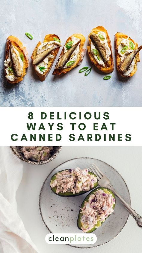 Ways To Eat Canned Sardines, How To Eat Sardines Ideas, Sardine Snack Ideas, Ways To Eat Sardines, Canned Sardines Recipes, How To Eat Sardines, Sardine Recipes Canned, Sardine Toast, Canned Fish Recipes