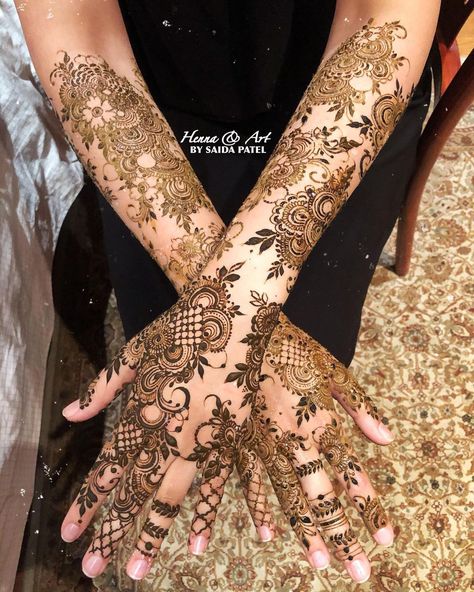 HENNA | ART’s Instagram profile post: “Bridal 🖤…” Heavy Mehndi Designs, Mehndi Designs Back Hand, Mehndi Designs Back, Mehndi Hands, Henna Inspo, Pretty Henna, Simple Henna Tattoo, Pretty Henna Designs, Wedding Mehndi Designs