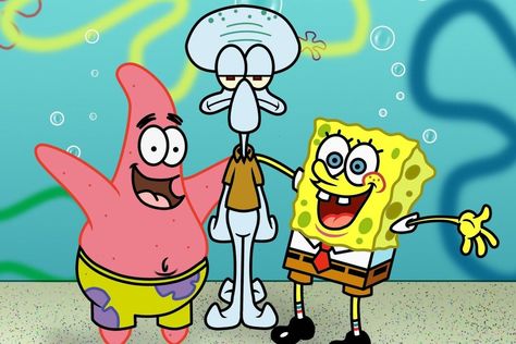 Mocking Spongebob, Wallpaper Spongebob, Meme Spongebob, Trio Costumes, سبونج بوب, Best Friend Wallpaper, Trio Halloween Costumes, Best Friends Cartoon, Three Best Friends