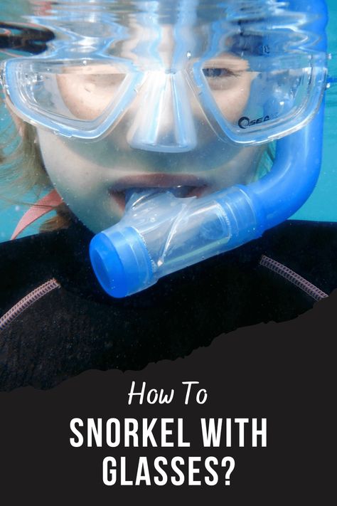 How to snorkel with glasses? 
You can not really with #glasses as they are not designed got been used #underwater. How To Snorkel, Underwater Snorkeling, Diving Wetsuits, Scuba Diving Photography, Scuba Diving Equipment, Scuba Diving Gear, Snorkel Mask, Diving Equipment, Diving Gear