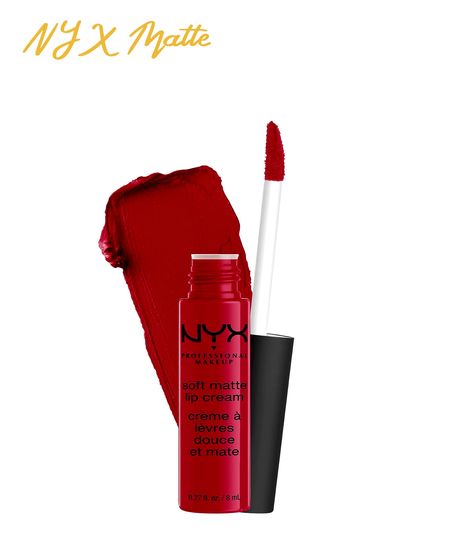 NYX MATTE Cream Carlo Monte (makeup set) Nyx Amsterdam, Nyx Red Lipstick, Nyx Matte, Makeup Soft, Makeup Sets, Soft Matte Lip Cream, Red Makeup, Matte Lip Cream, Lip Cream