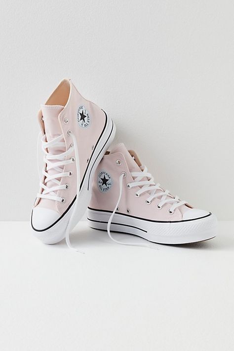 Cute Converse Shoes, Mode Converse, Cute Converse, Skor Sneakers, Chuck Taylor All Star Lift, Trendy Shoes Sneakers, Dr Shoes, Preppy Shoes, Pink Converse