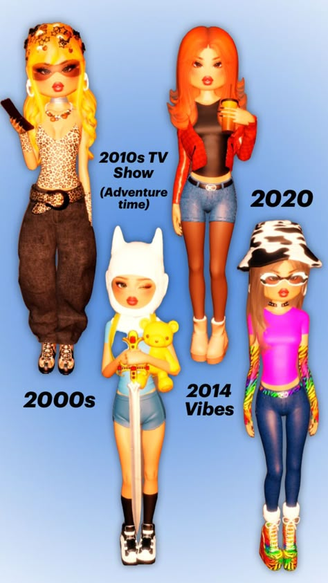 #dresstoimpress #dti #dtioutfits Dti 2014 Vibes Outfit Theme, 2020 Dress To Impress, Dti Fits, Dti Outfits, Outfit Collage, Dress To Impress Outfits, Roblox 3, My Images, Dress To Impress