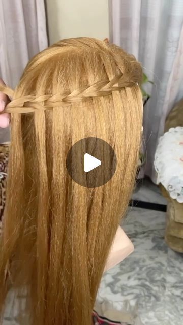 Waterfall Hair, Hair Style Vedio, Waterfall Braid, Instagram Tutorial, Braids, Hair Styles, Hair, On Instagram, Instagram