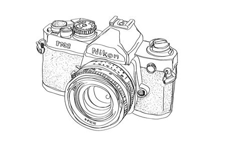 Nikon FM2 | Nikon FM2 Unforgettablecam Series 01/06 (Postcar… | Flickr Paper Plane Tattoo, Camera Tattoo Design, Photography Tattoos, Nikon Fm2, Camera Tattoos, Camera Drawing, Literary Tattoos, Camera Tattoo, Triangle Tattoos