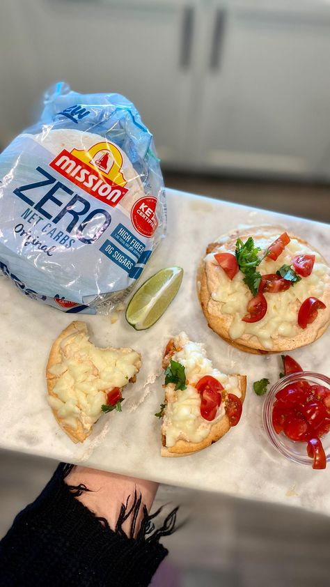 Remaking Mexican Pizza but with @missionfoodsus zero net carbs original tortillas. They’re SO good! Eating healthy and counting macros can… | Instagram Mission Tortillas Low Carb, Recipes Using Zero Carb Tortillas, Zero Carb Tortilla Pizza, Mission Zero Carb Tortilla Chips, Zero Carb Tortilla Recipe, Low Carb Beach Snacks, Low Carb Tortilla Snacks, Mr Tortilla Recipes, Carb Balance Tortillas Pizza