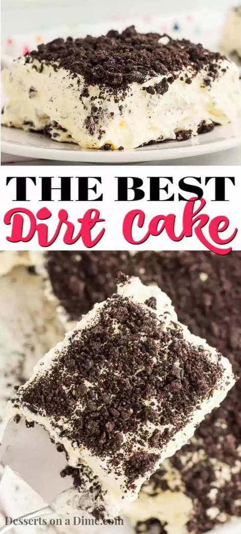 Oreo Dirt Cake Recipe, Dirt Pudding Recipes, Dirt Cake Recipe, Dirt Dessert, Oreo Dirt Cake, Dirt Cake Recipes, Dirt Pudding, Oreo Dirt, Dirt Cake