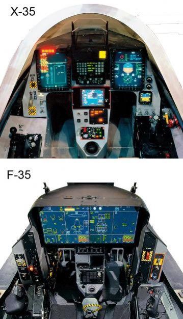 The Shadow of the Eagle on Twitter: "The X-35 had a head-up display, and two six- by eight-inch color-from a C-130. The F-35 cockpit features a large eight- by twenty-inch multifunction color touch-screen display . #aviation… https://t.co/46QvWpcksi" Flight Simulator Cockpit, Glass Cockpit, F 35 Lightning Ii, Airplane Fighter, Military Airplane, Air Fighter, Military Jets, F 35, Jet Aircraft