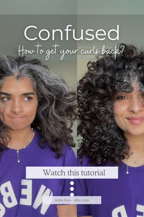 You've tried everything and want to get your curls back after straightening, here's what I did. Watch this tutorial now Get Curls Back, Bring Back Curls, 2c Curls, Get Your Curls Back, Curly Hair Routine, Hair Routine, Hair Routines, Natural Curls, Blow Dry